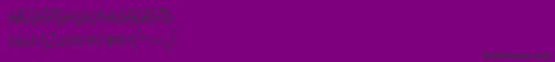 Police SlightChanges – polices noires sur fond violet