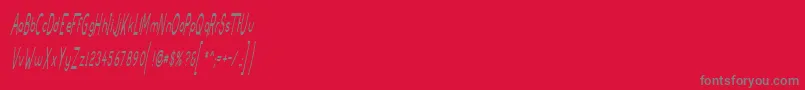 SlightChanges Font – Gray Fonts on Red Background