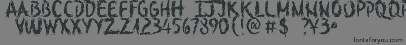 SketchOutYourFingersDemo Font – Black Fonts on Gray Background