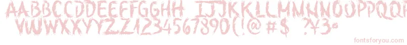 SketchOutYourFingersDemo Font – Pink Fonts on White Background