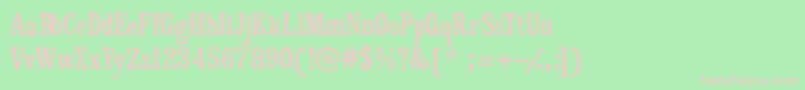 MistersinatraSlim Font – Pink Fonts on Green Background