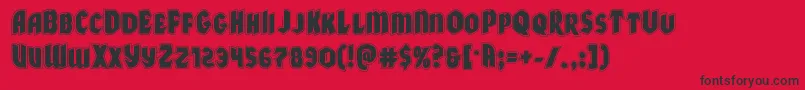 Xmasxpressacad Font – Black Fonts on Red Background