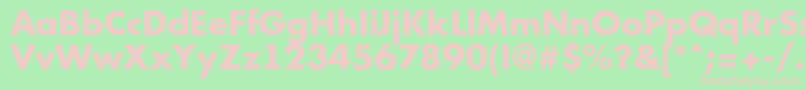 AFuturicaExtrabold Font – Pink Fonts on Green Background