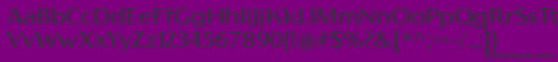 フォントFlorentiaRegularTrial – 紫の背景に黒い文字