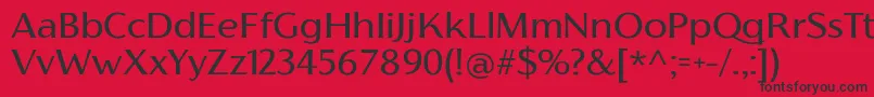 FlorentiaRegularTrial Font – Black Fonts on Red Background