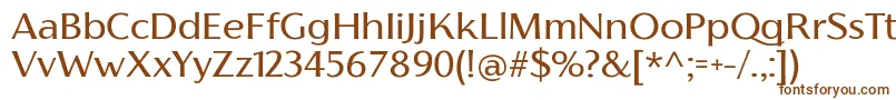 Шрифт FlorentiaRegularTrial – коричневые шрифты на белом фоне