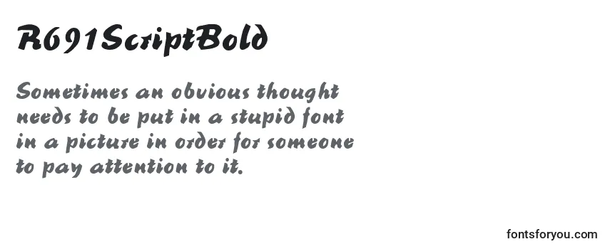 R691ScriptBold-fontti