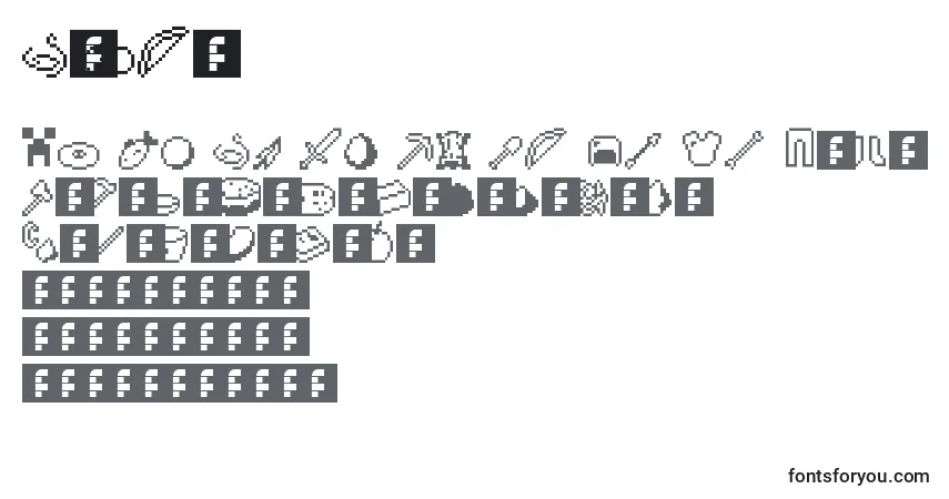 Czcionka Craft – alfabet, cyfry, specjalne znaki
