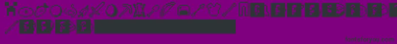 Craft-fontti – mustat fontit violetilla taustalla