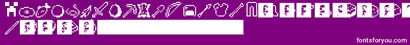 Craft Font – White Fonts on Purple Background
