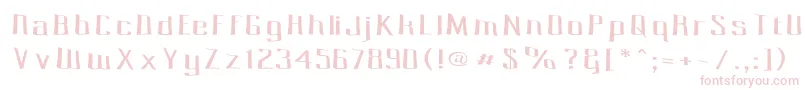 Pecot005 Font – Pink Fonts on White Background