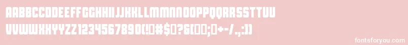 Шрифт CapitalDarenRegular – белые шрифты на розовом фоне