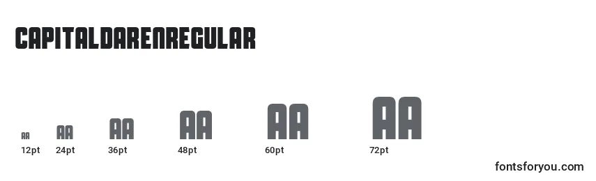 CapitalDarenRegular Font Sizes