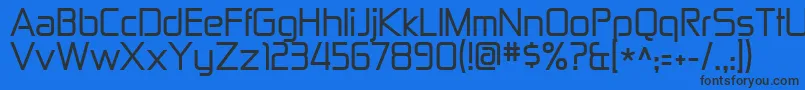 Zekton Font – Black Fonts on Blue Background