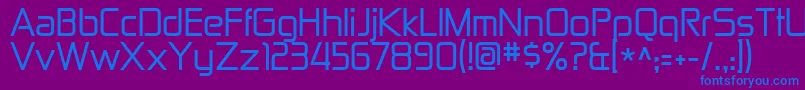 Zekton Font – Blue Fonts on Purple Background