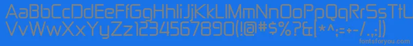 Zekton Font – Gray Fonts on Blue Background