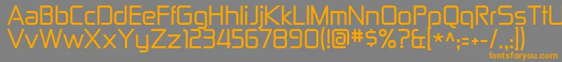 Weitere Informationen zur Zekton-Schriftart Zekton-Schriftart – Orangefarbene Schriften auf grauem Hintergrund