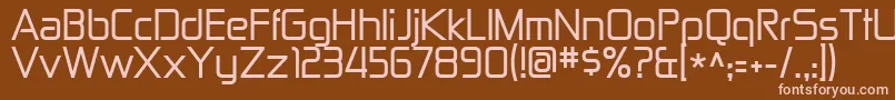 Zekton Font – Pink Fonts on Brown Background