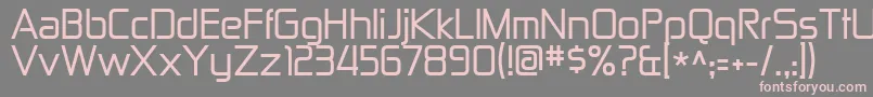 Zekton Font – Pink Fonts on Gray Background