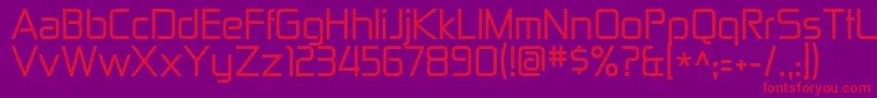 Zekton Font – Red Fonts on Purple Background