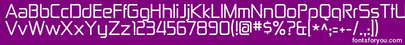 Zekton Font – White Fonts on Purple Background