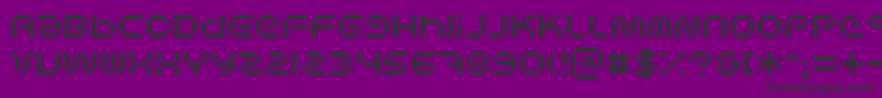 Scifibit-Schriftart – Schwarze Schriften auf violettem Hintergrund