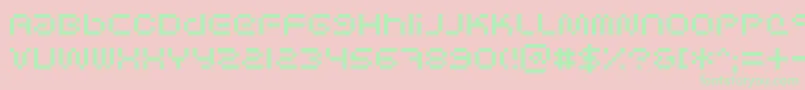 Scifibit Font – Green Fonts on Pink Background