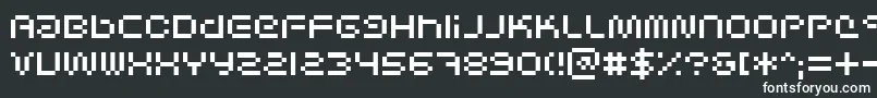 Шрифт Scifibit – белые шрифты