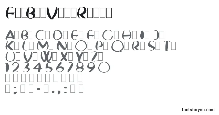 Schriftart FatBoyVeryRound – Alphabet, Zahlen, spezielle Symbole