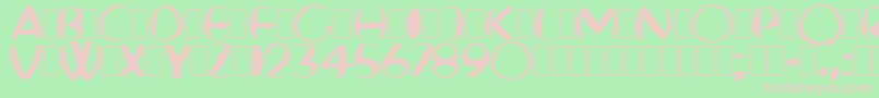 FatBoyVeryRound Font – Pink Fonts on Green Background