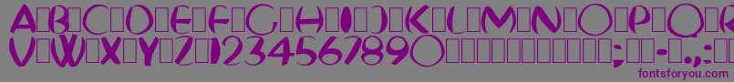 FatBoyVeryRound Font – Purple Fonts on Gray Background