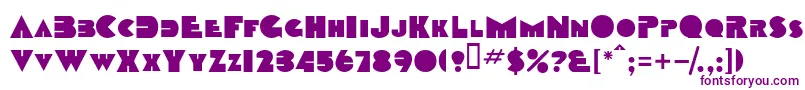 TobagosskBold-fontti – violetit fontit valkoisella taustalla