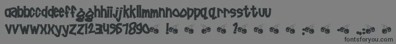 Шрифт Poornut – чёрные шрифты на сером фоне