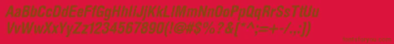 More about ContextRoundedCondensedSsiNormal Font ContextRoundedCondensedSsiNormal Font – Brown Fonts on Red Background