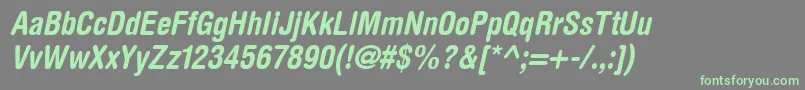 More about ContextRoundedCondensedSsiNormal Font ContextRoundedCondensedSsiNormal Font – Green Fonts on Gray Background