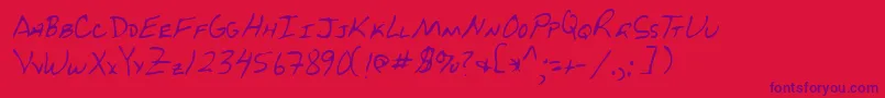 fuente Lehn229 – Fuentes Moradas Sobre Fondo Rojo