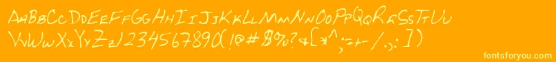 fuente Lehn229 – Fuentes Amarillas Sobre Fondo Naranja