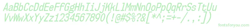 Nk57MonospaceCdRgIt Font – Green Fonts