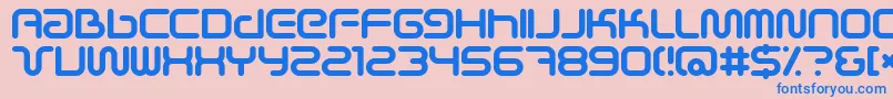 SciFied Font – Blue Fonts on Pink Background