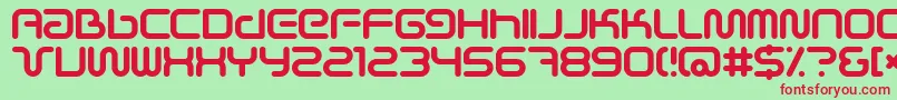 SciFied Font – Red Fonts on Green Background