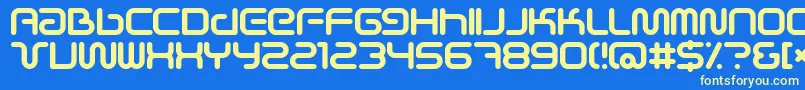 SciFied Font – Yellow Fonts on Blue Background