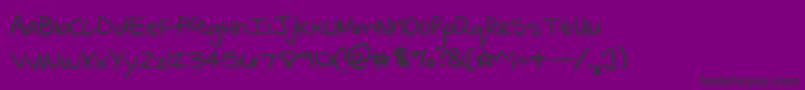 ZebraflamesNormal Font – Black Fonts on Purple Background