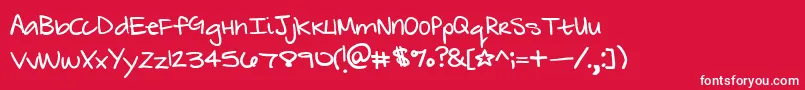 ZebraflamesNormal Font – White Fonts on Red Background