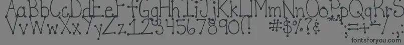 DjbItsFullOfDotsStraight Font – Black Fonts on Gray Background