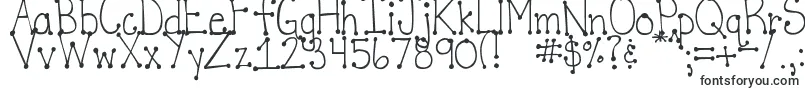 Шрифт DjbItsFullOfDotsStraight – надписи красивыми шрифтами