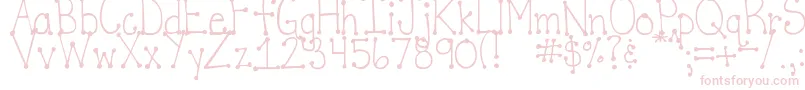 DjbItsFullOfDotsStraight Font – Pink Fonts