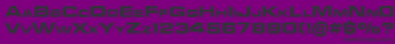 Federationstarfleet-Schriftart – Schwarze Schriften auf violettem Hintergrund