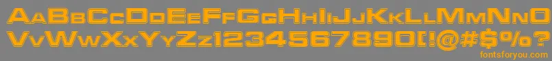 Federationstarfleet Font – Orange Fonts on Gray Background