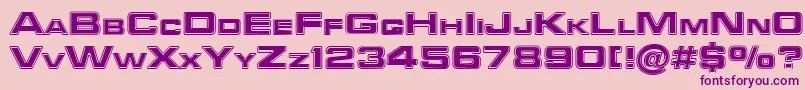 Federationstarfleet Font – Purple Fonts on Pink Background