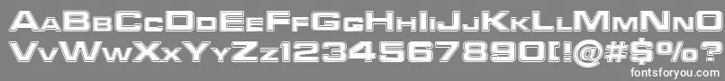 Federationstarfleet Font – White Fonts on Gray Background